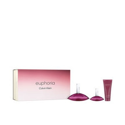 Set Cadou Parfum Calvin Klein Euphoria, 3 piese (EDT, EDT mic, gel de duș)