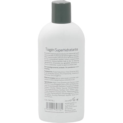 Loțiune de corp Tiagen, super hidratantă, 250ml, alb