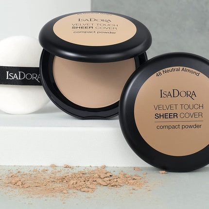 Pudră Compactă, Isadora Velvet Touch, Neutru Bej