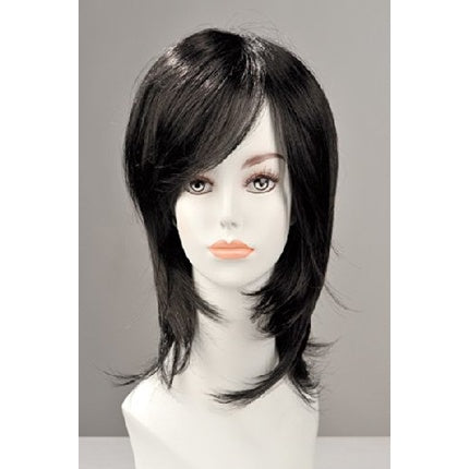 Perucă brunetă lungă, World Wigs, cu blender pentru șuvițe