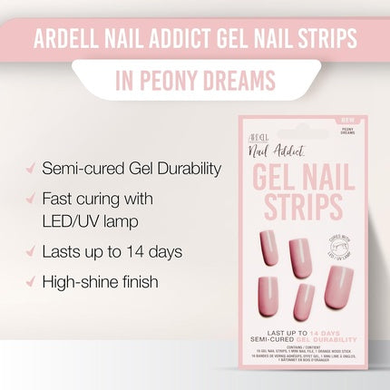 Bandaje Gel pentru Unghii Ardell - Peony Dreams, Culoare Roz Pal, 15 g