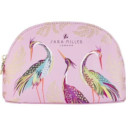 Geantă cosmetică, Sara Miller, Haveli Garden, roz, cu imprimeu artistic