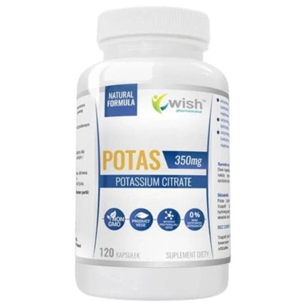 Wish Potassium 350mg 120 Capsule