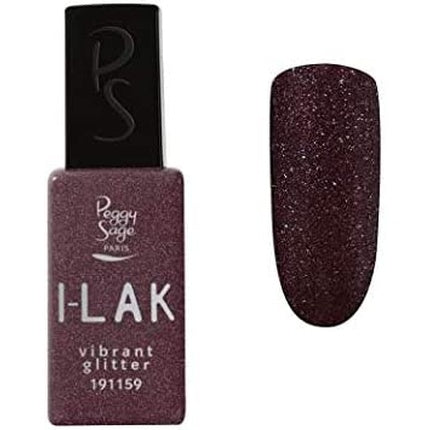 Peggy Sage I-LAK Soak Off Gel Polish, 191159, Glitter, Violet