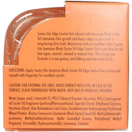 Gel păr, Sunny Isle, Edge Control, 99 g, Portocaliu