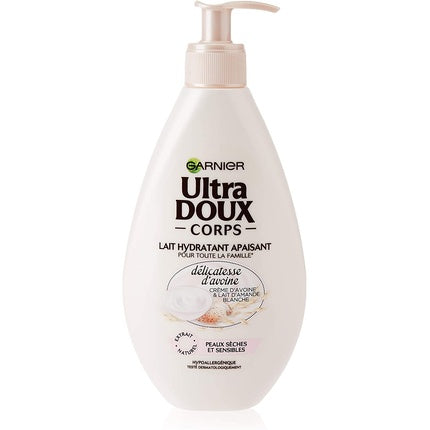 Lotion de corp Garnier Ultra Doux, Hidratant pentru piele uscată și sensibilă, 250ml, cu extract de ovăz