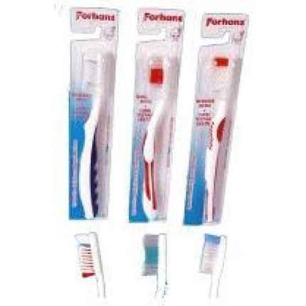 Periuță de dinți Forhans Antiplaque, Medium, cu cap rotunjit și mâner ergonomic