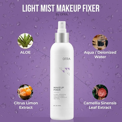 Spray Fixare Machiaj, Ofra, Light Mist, alb