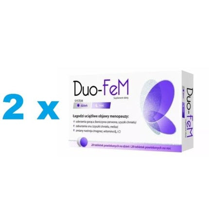 Supliment alimentar DuoFem Menopause, pack de 2 cutii pentru ameliorarea simptomelor menopauzei
