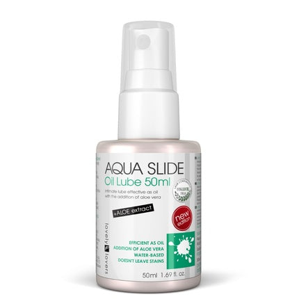 Gel lubrifiant pentru intimitate Aqua Slide Oil Lube cu Aloe Vera, 50ml