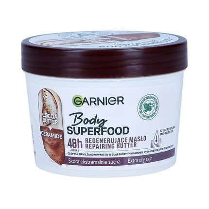 Cremă de corp, Garnier, Superfood, piele uscată, cacao