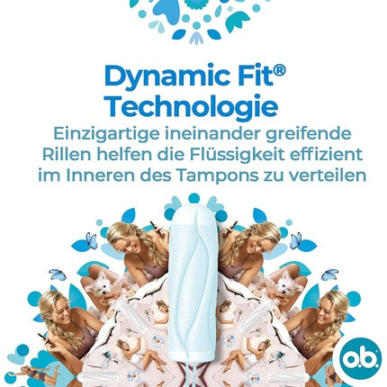 Tamponuri O.B. ProComfort Mini, 64 bucăți, ambalaj fără aplicator