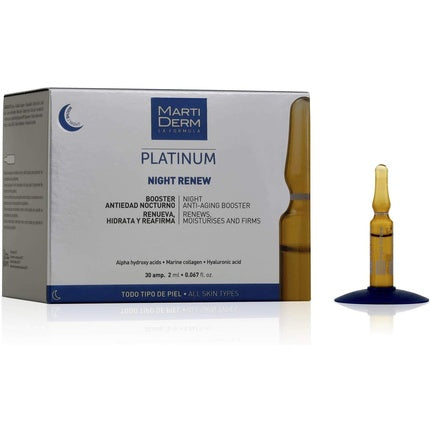 Fiole îngrijire ten, Martiderm, Night Renew, 30 x 2 ml