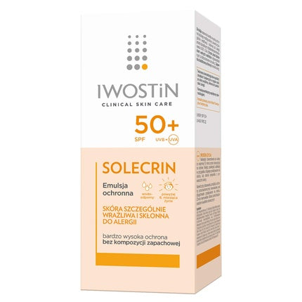 Emulsie protecție solară, Iwostin, Solecrin, SPF 50+, 100ml