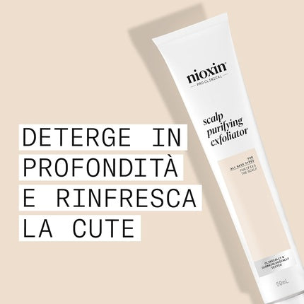 Exfoliant scalp Nioxin scalp purifying cu unt de shea, 50ml