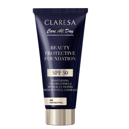 Fundă de machiaj Claresa Beauty Protective Foundation SPF 50 Fair Neutral 30ml
