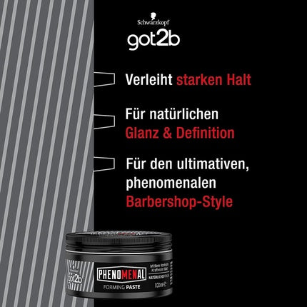 Pastă de păr, Got2b, Phenomenal, negru, 100ml