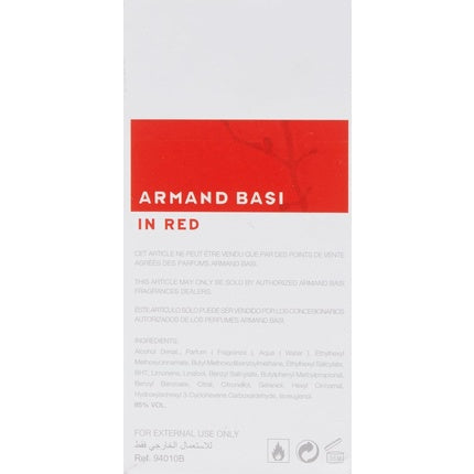 Apa de toaletă, Armand Basi, In Red, 50ml