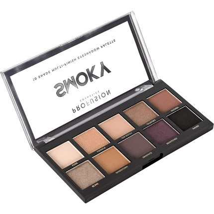 Paletă farduri pentru ochi Profusion Cosmetics, Smoky Eyeshadow Palette, 10 nuanțe