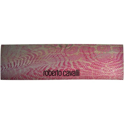 Set Cadou Parfum Roberto Cavalli Femme Boa Luxury Case, 15ml + 15ml Refill, Roz cu model pene