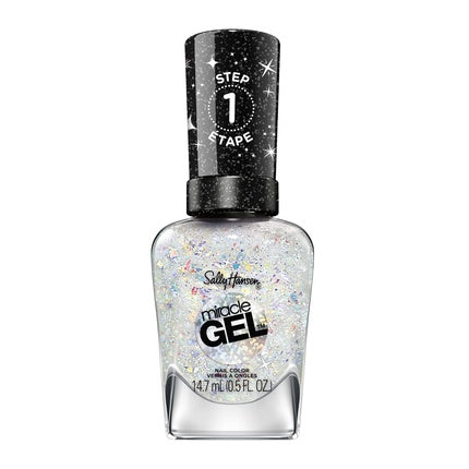 Lac de unghii, Sally Hansen, Miracle Gel, transparent sclipici