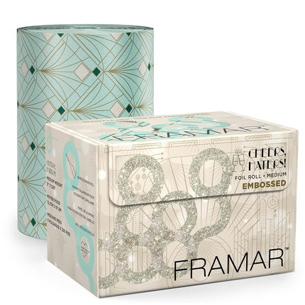 Folie pentru vopsit păr, Framar Cheers Embossed Roll Aluminum Foil