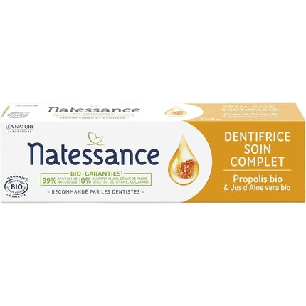 Dentifrice Natessance Complete Care Propolis Organic, 75ml