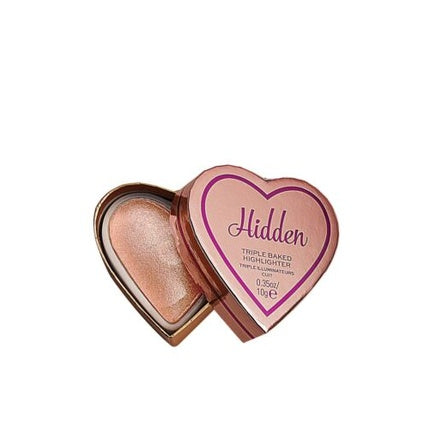 Iluminator, Makeup Revolution, Hidden, inima roz