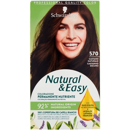 Vopsea de păr, Natural&Easy, Natural Brown, nuanța 570