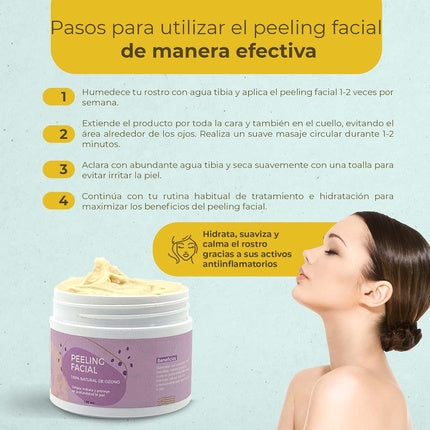 Peeling Facial, Ozono Dor, 100% Natural, 100ml