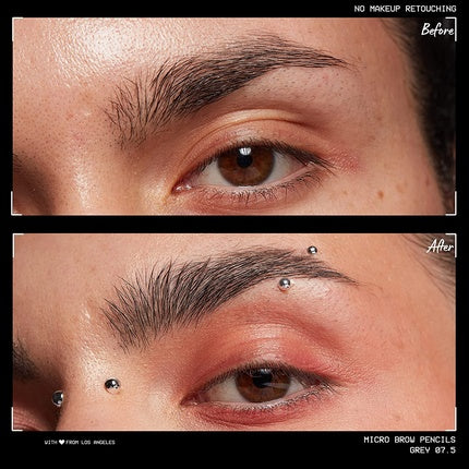 Creion sprâncene NYX Micro Brow Gri