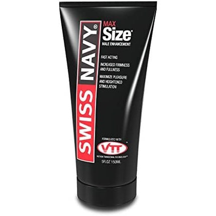 Cremă mărire, Swiss Navy, Max Size, negru