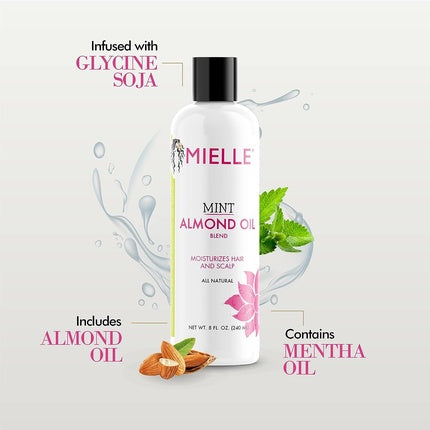 Ulei de Păr Mielle Organics Mint Almond Oil 8 oz