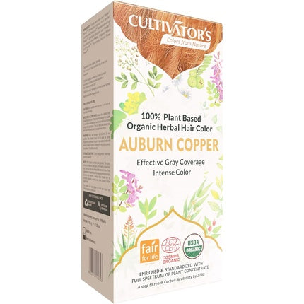 Vopsea Păr, Cultivator's, Auburn Copper, 100g, Organic