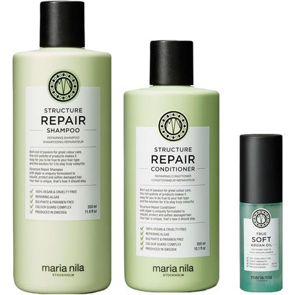 Set Șampon și Balsam Maria Nila Structure Repair, Verde