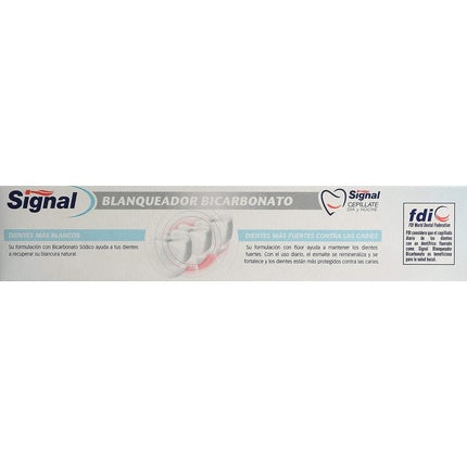 Pastă de dinți, Signal, Whitening Bicarbonat, alb, 75ml