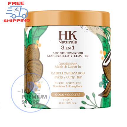 Mască de păr HK Naturals, Nourishing Treatment Coconut, pentru păr creț