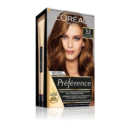 Vopsea de par, L'Oréal Paris, Recital Preference 5.3 Virginia Saten Auriu Deschis