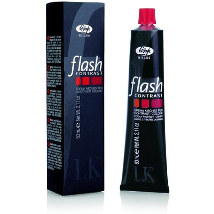 Cremă vopsea contrast roșu, Lisap Hildegard, Flash Red, 60ml