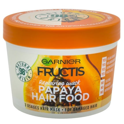 Garnier Fructis Banana Hair Food, Mască de păr pentru păr uscat și deteriorat, 390 ml