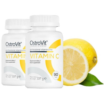 Vitamine, Ostrovit, Vitamin C 1000mg, alb, 180 tablete