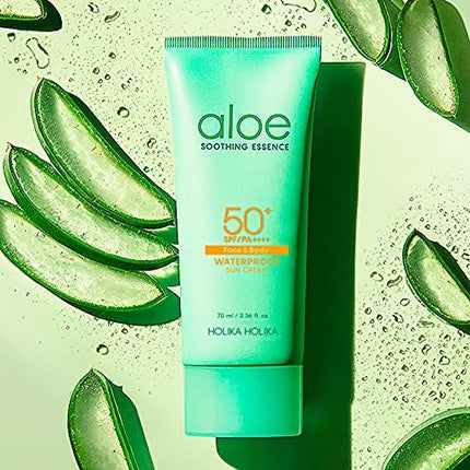 Cremă solară, Holika Holika, Aloe Waterproof, 70 ml