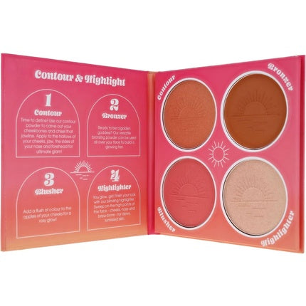 Paletă Machiaj Sunkissed Radiant Lustre, roz