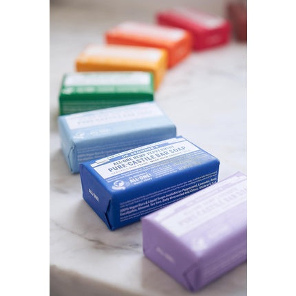 Săpun solid Dr. Bronner's 3 în 1 cu trandafir, 140g