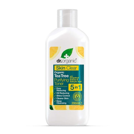 Tonic purificator, Dr Organic, Skin Clear, 200ml