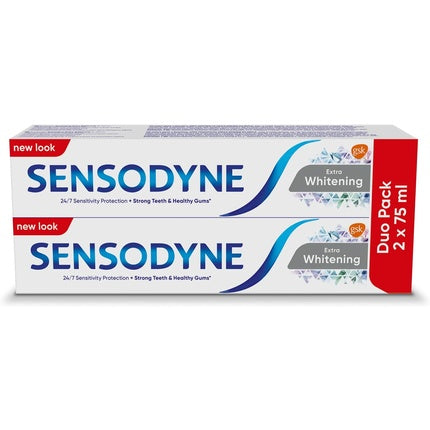 Pastă de dinți Sensodyne Extra Whitening, Duo Pack, 2x75ml
