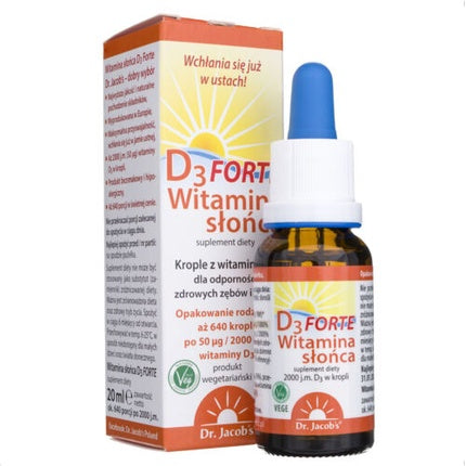 Dr. Jacob's D3 Forte, Vitamine, picături bucale, 20ml