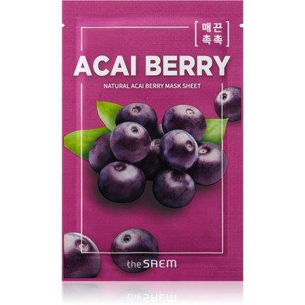 Mască facială The Saem Natural Acai Berry, 21 ml