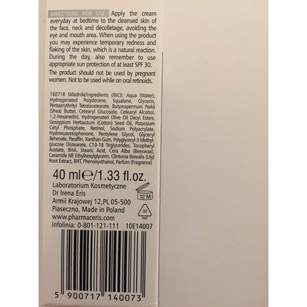 Cremă de Noapte, Pharmaceris T Pur Retinol Night Cream 0.3, 30ml