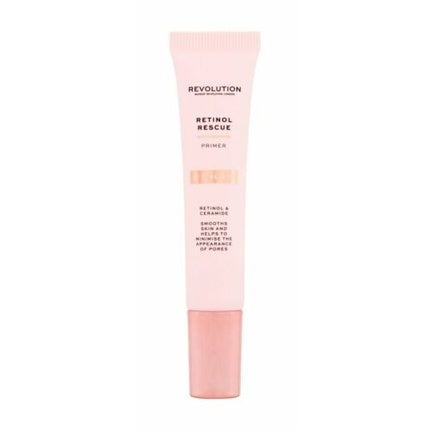 Primer față, Make Up Revolution, Retinol Rescue, roz, 18ml